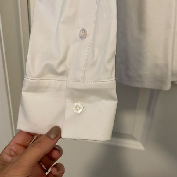 Misha Nonoo Button Down shirt; Size 12, White - Picture 3 of 8